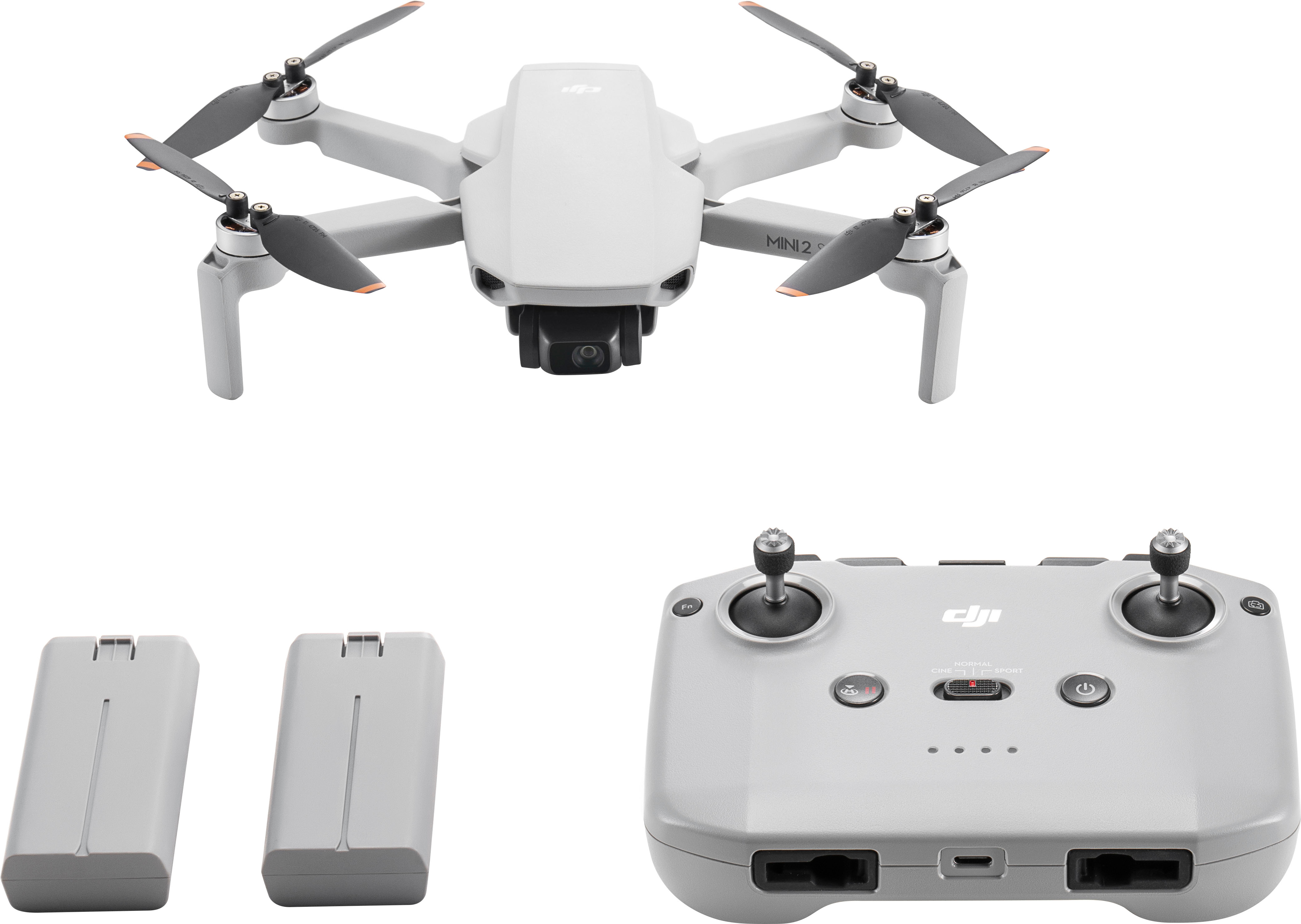 DJI - Mini 2 SE Fly More Combo Drone with Remote Control - Gray