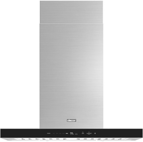 Dacor - 42" Externally Vented Island Range Hood with AutoConnect™ - Silver Stainless Steel