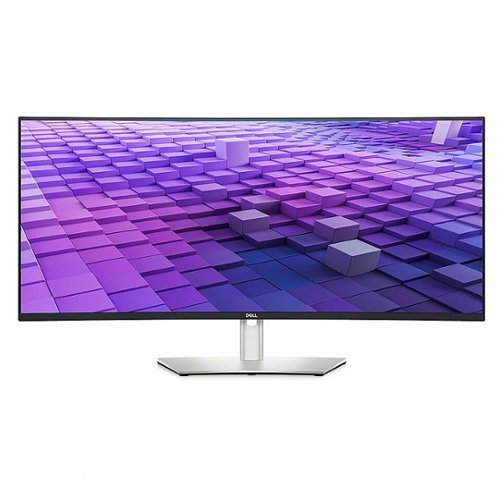 Dell - UltraSharp 37.5" IPS LED Curved 60Hz Monitor (VGA, USB, HDMI, DVI) - Black, Silver