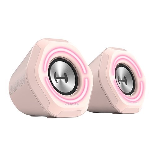 Edifier - G1000 2.0 Bluetooth Gaming Speakers with RGB Lighting (2-Piece) - Pink