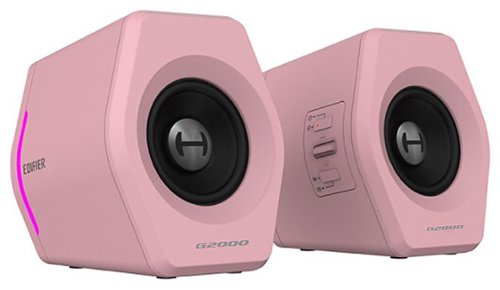 Edifier - G2000 2.0 Bluetooth Gaming Speakers with RGB Lighting (2-Piece) - Pink