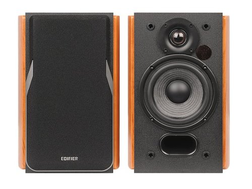 Edifier - R1380T Active Bookshelf Speakers, Computer Speakers - Dual RCA inputs - 2.0 Studio Monitor Speaker - Brown