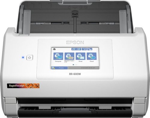 Epson - RapidReceipt RR-600W Wireless Receipt and Desktop Document Scanner