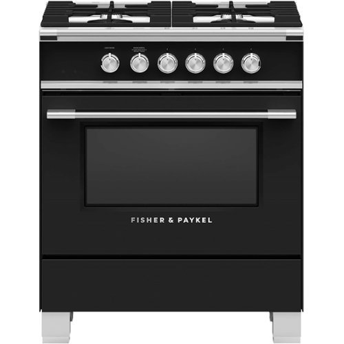 Fisher & Paykel - 3.5 Cu. Ft. Freestanding Gas Range - Black