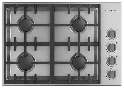 Fisher & Paykel - 30 In Professional Drop-In Gas Cooktop with Halo - Stainless Steel