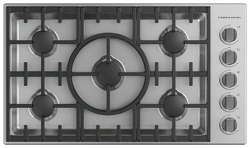 Fisher & Paykel - 36 In Professional Drop-In Gas Cooktop - Stainless Steel