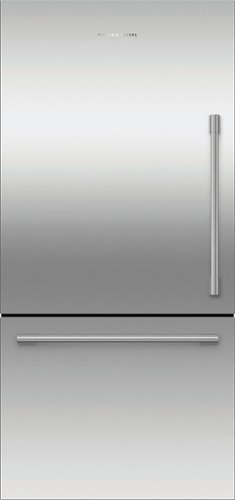 Fisher & Paykel - Active Smart 17.1 Cu Ft Bottom Freezer Refrigerator with Ice - Stainless Steel