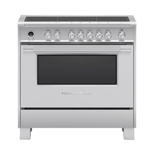 Fisher & Paykel - Classic Series 4.9 Cu. Ft. Freestanding Electric Induction Convection Range with Self-Cleaning - Stainless Steel