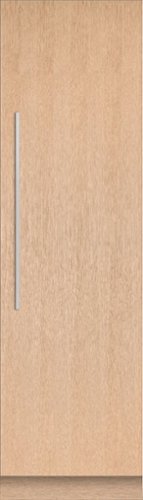 Fisher & Paykel - Integrated 24 in. 12.4 cu ft Column Refrigerator with Internal Water Dispenser and Stainless Interior, Right Hinge - Custom Panel Ready