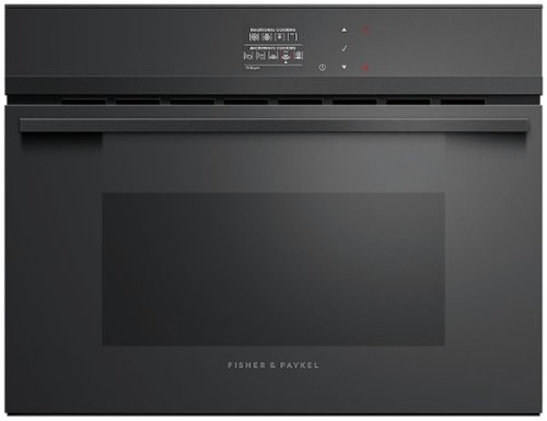 Fisher & Paykel - Minimal 23.5" Built-In Single Electric Convection Wall Oven - Black