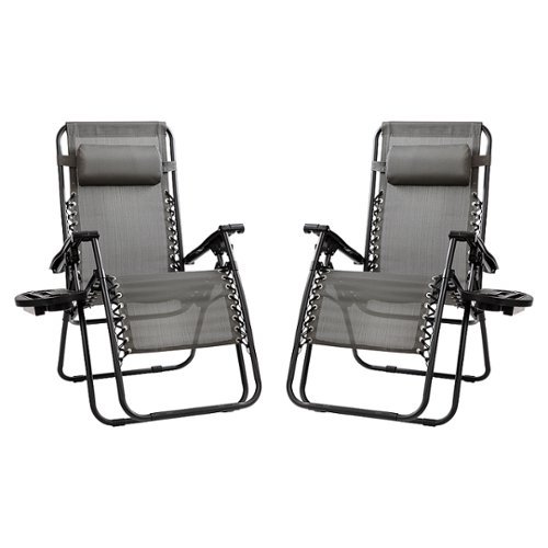 Flash Furniture - Celestial Zero Gravity Chair (set of 2) - Gray