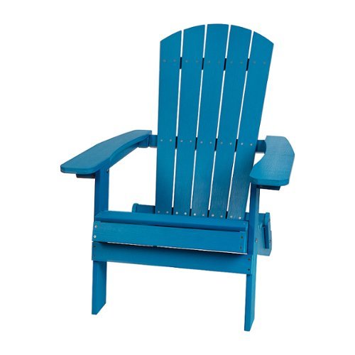 Flash Furniture - Charlestown Adirondack Chair - Blue