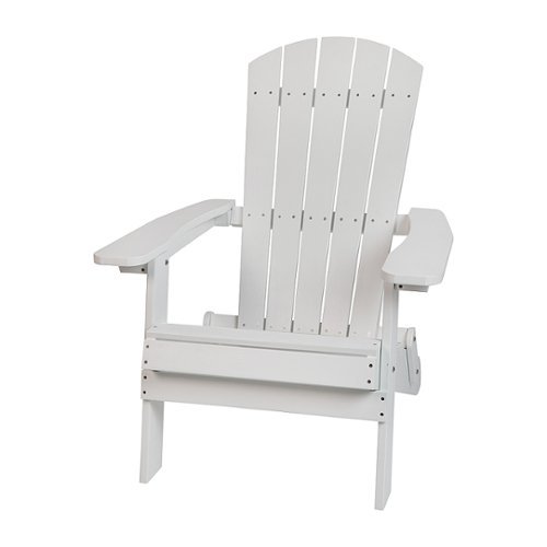 Flash Furniture - Charlestown Adirondack Chair - White