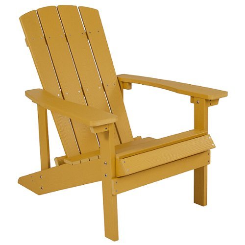 Flash Furniture - Charlestown Adirondack Chair - Yellow