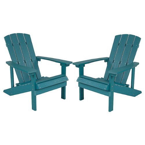 Flash Furniture - Charlestown Adirondack Chair (set of 2) - Sea Foam