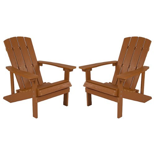 Flash Furniture - Charlestown Adirondack Chair (set of 2) - Teak