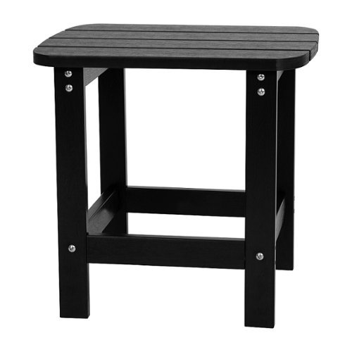 Flash Furniture - Charlestown Classic Adirondack Side Table - Black