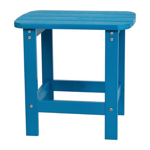 Flash Furniture - Charlestown Classic Adirondack Side Table - Blue