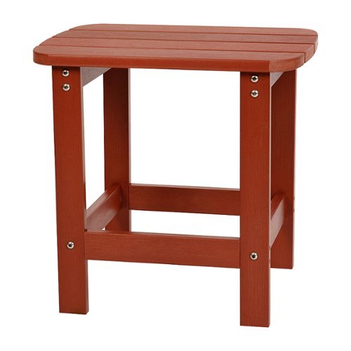 Flash Furniture - Charlestown Classic Adirondack Side Table - Red