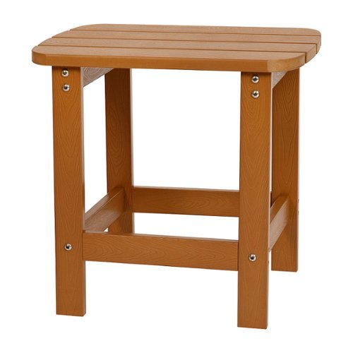 Flash Furniture - Charlestown Classic Adirondack Side Table - Teak