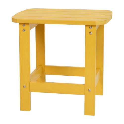 Flash Furniture - Charlestown Classic Adirondack Side Table - Yellow