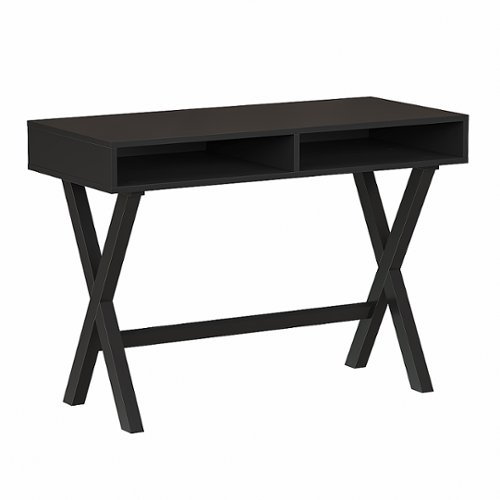 Flash Furniture - Dolly Rectangle Modern Laminate Home Office Desk - Black