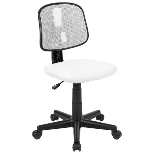 Flash Furniture - Flash Fundamentals Contemporary Mesh Swivel Office Chair - White