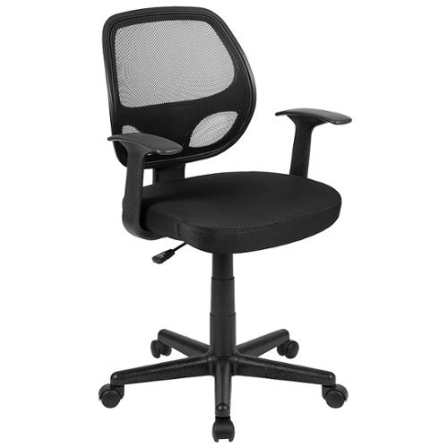 Flash Furniture - Flash Fundamentals Contemporary Mesh Swivel Task Chair - Black