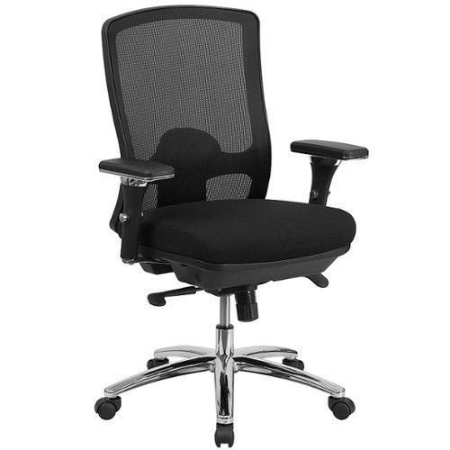 Flash Furniture - Hercules Contemporary Mesh 24/7 Big & Tall Swivel Multifunction Office Chair - Black