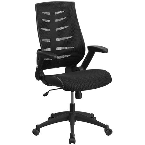 Flash Furniture - Kale Contemporary Mesh Executive Swivel High Back Office Chair - Black