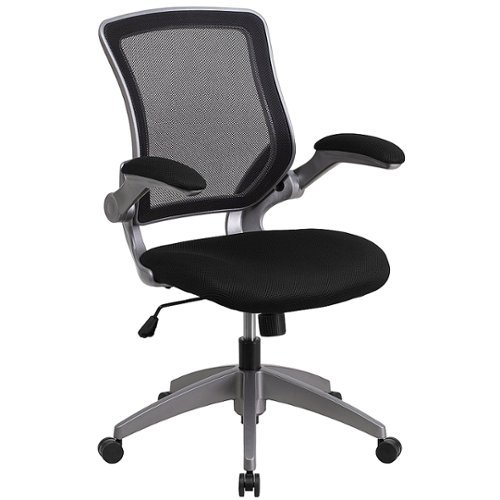 Flash Furniture - Kale Contemporary Mesh Swivel Office Chair - Black