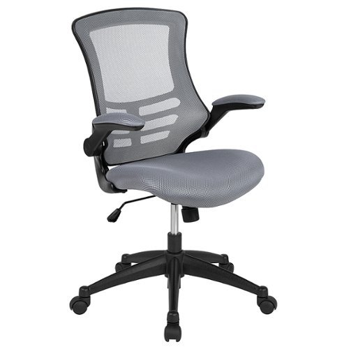 Flash Furniture - Kelista Contemporary Mesh Swivel Office Chair - Dark Gray Mesh