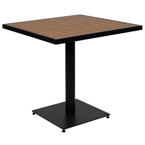 Flash Furniture - Lark Modern Patio Table - Teak