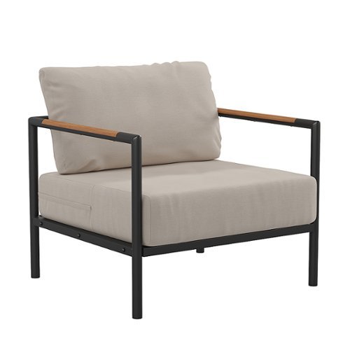 Flash Furniture - Lea Patio Lounge Chair - Beige