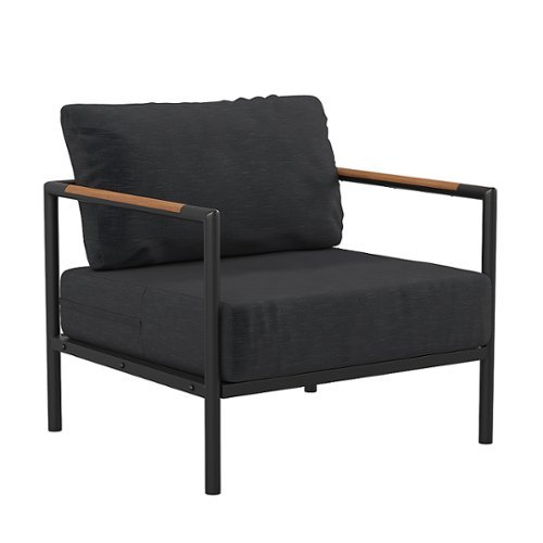 Flash Furniture - Lea Patio Lounge Chair - Charcoal