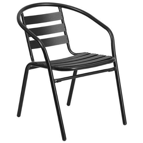 Flash Furniture - Lila Patio Chair - Black