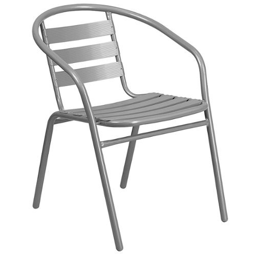 Flash Furniture - Lila Patio Chair - Silver