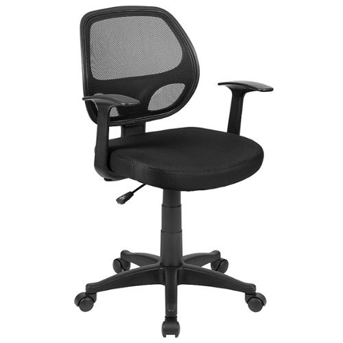 Flash Furniture - Mallard Contemporary Mesh Swivel Office Chair - Black