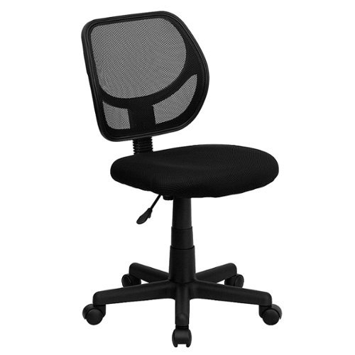 Flash Furniture - Neri Contemporary Mesh Swivel Office Chair - Black