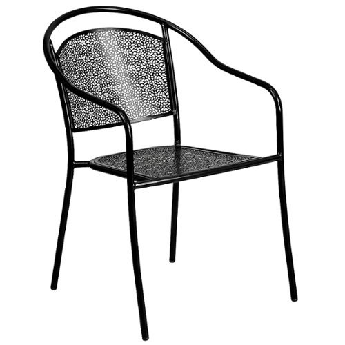 Flash Furniture - Oia Patio Chair - Black