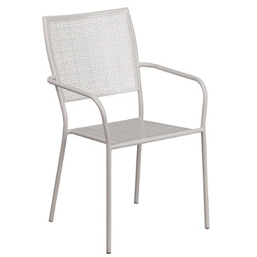 Flash Furniture - Oia Patio Chair - Light Gray