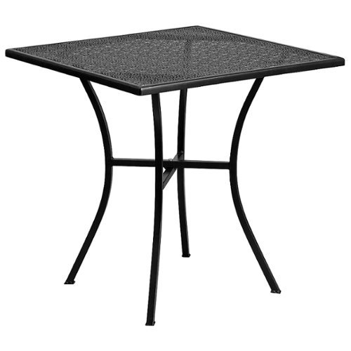 Flash Furniture - Oia Square Contemporary Patio Table - Black