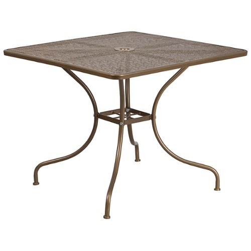 Flash Furniture - Oia Square Contemporary Patio Table - Gold