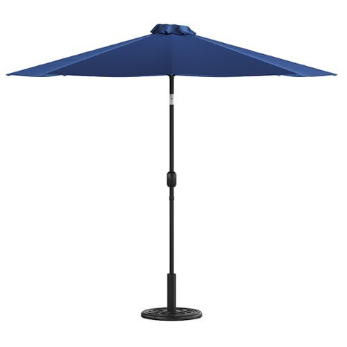 Flash Furniture - Patio Umbrella and Base - Navy