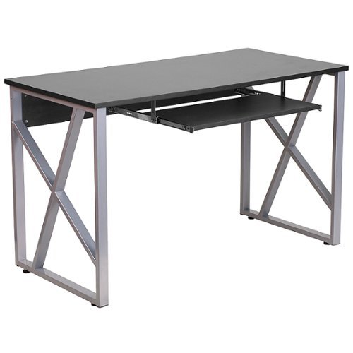 Flash Furniture - Salvador Rectangle Contemporary Laminate Home Office Desk - Black