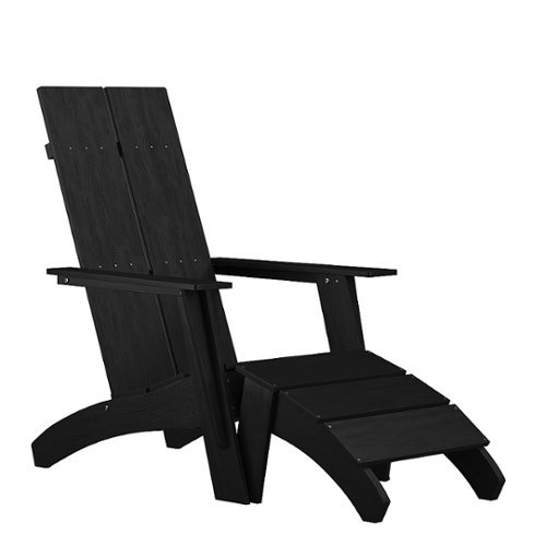 Flash Furniture - Sawyer Adirondack Chair - Black