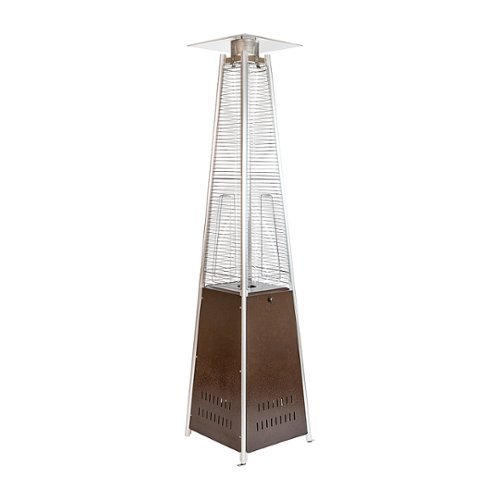 Flash Furniture - Sol 90" Pyramid Patio Heater - Bronze