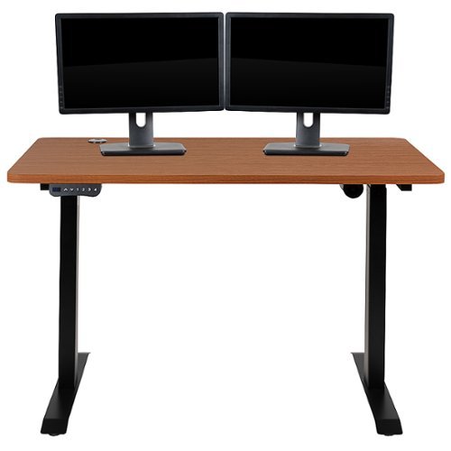 Flash Furniture - Tanner Rectangle Modern Engineered Wood Home Office Desk - Mahogany