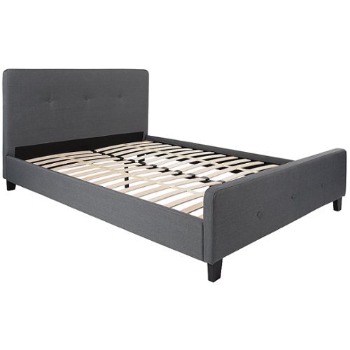 Flash Furniture - Tribeca Queen Platform Bed - Dark Gray