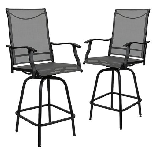 Flash Furniture - Valerie Patio Chair (set of 2) - Gray